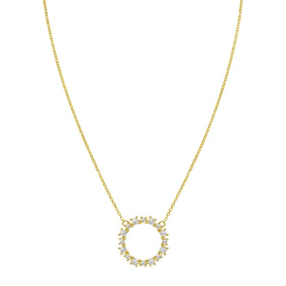 14K Diamon'Oro Circle Necklace