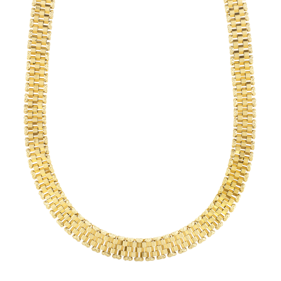 14K Faceted Panther Chain