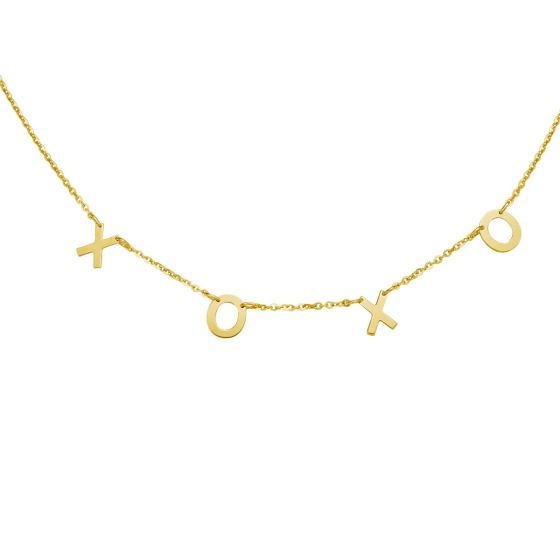 14K XOXO Necklace