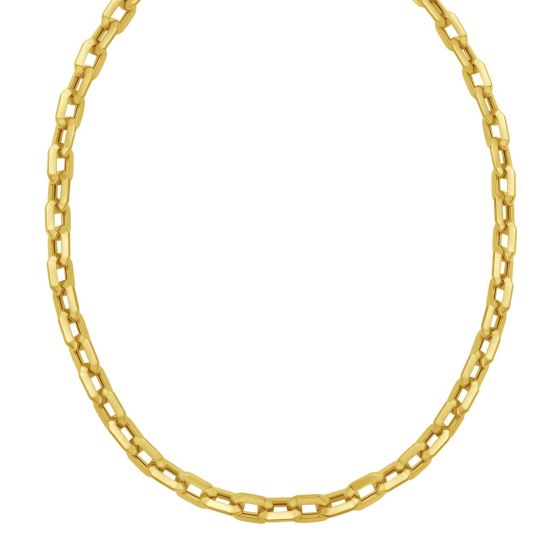 14K Faceted Octagonal Link Chain