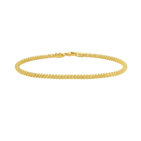 14K 2.7mm Sparkle Spring Chain