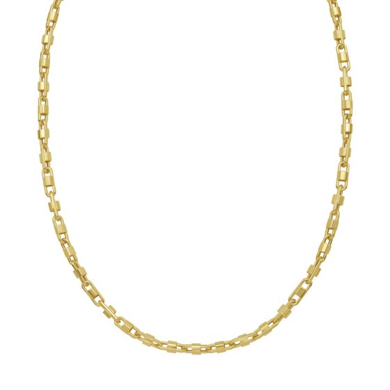 14K Gold Square Byzantine Chain