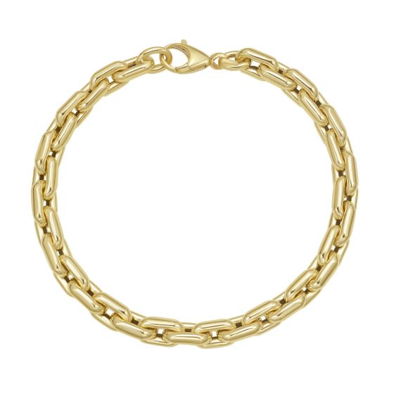14K Men's Cable Link Bracelet