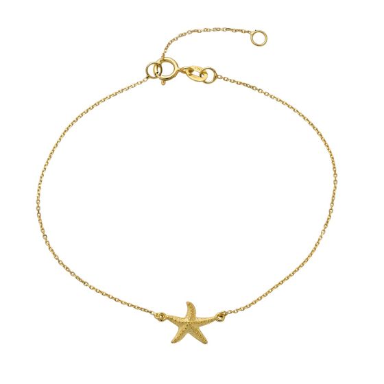 14k Gold Starfish Bracelet