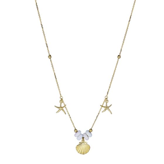 14K Labmi Shell Sea Life Necklace