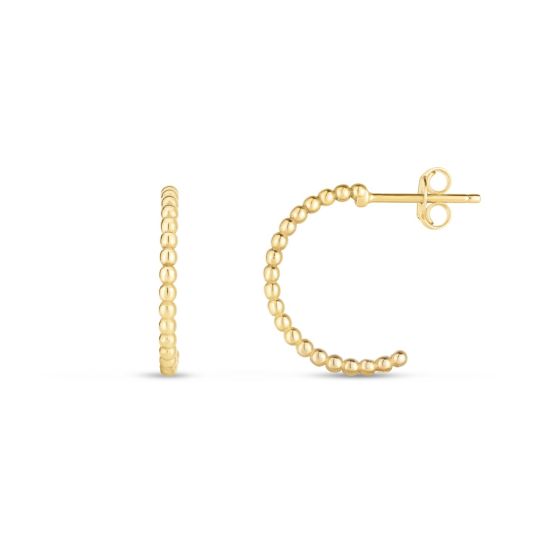 14K Gold Single Row Prosecco Earrings