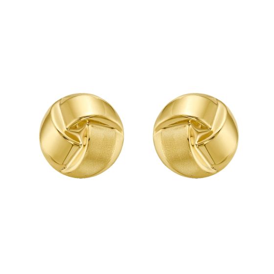 14K Large Fancy Knot Studs