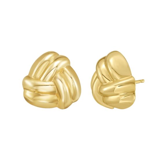 14K Large Double Knot Earrings