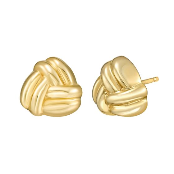 14K Small Double Knot Earrings