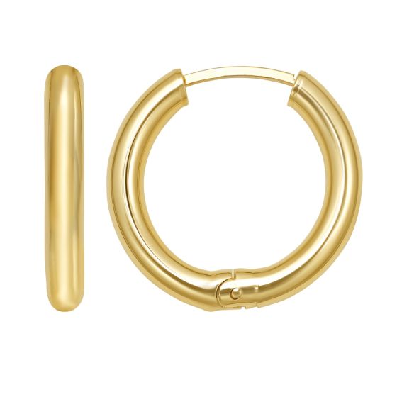 14K Hinged Hoop Earrings