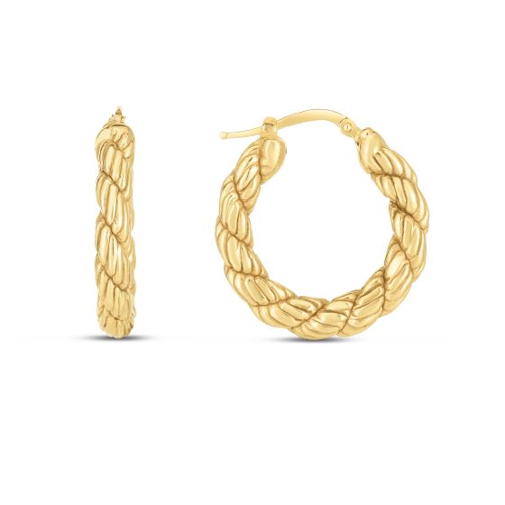 Mini Rope Earrings - 14K Gold Plated