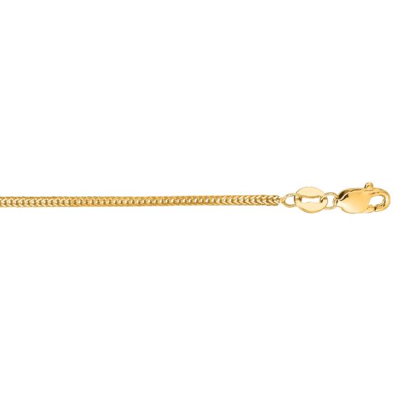 14K Gold 1mm Foxtail Chain 