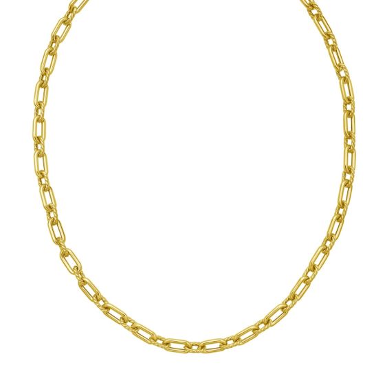 14K Medium Alternating Link Chain