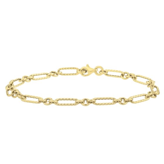 14K Petite Twist Figaro Chain