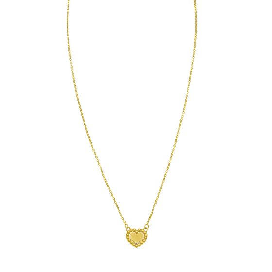 14K Heart Prosecco Pendant
