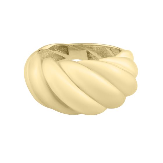 14K Gold Italian Cable Twist Ring