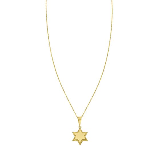 14K Star of David Prosecco Pendant