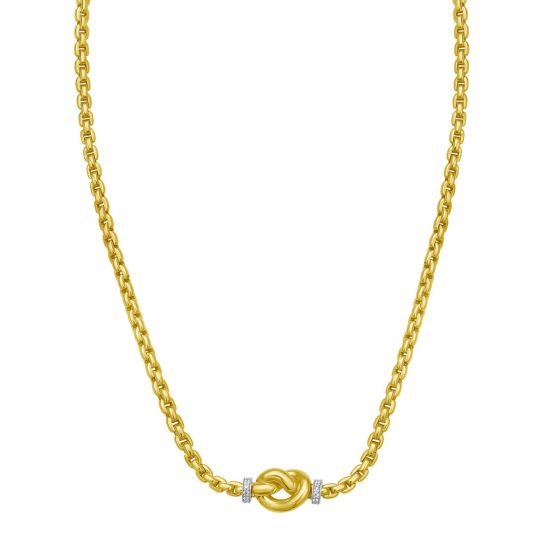 14K Venetian Knot Necklace