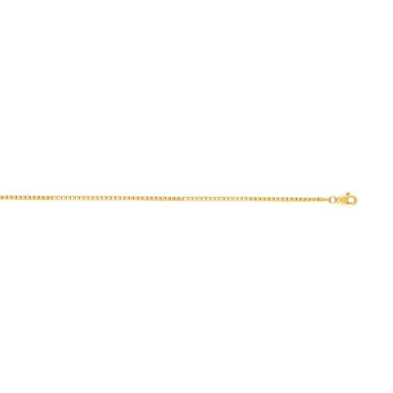 14K Gold 1.8mm Semi-Solid Box Chain 