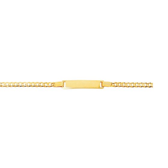 14K Gold Children's Curb ID Bracelet