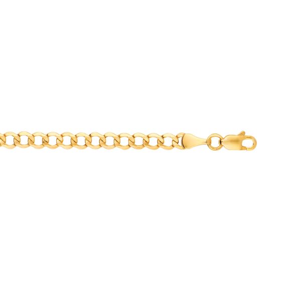 14K Gold 4.4mm Lite Curb Chain 