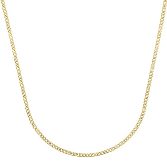 14K Gold 2.8mm Light Gourmette Chain