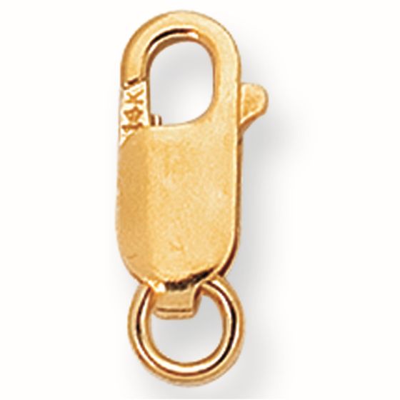 14K Gold 13mm Rectangular Lobster Lock