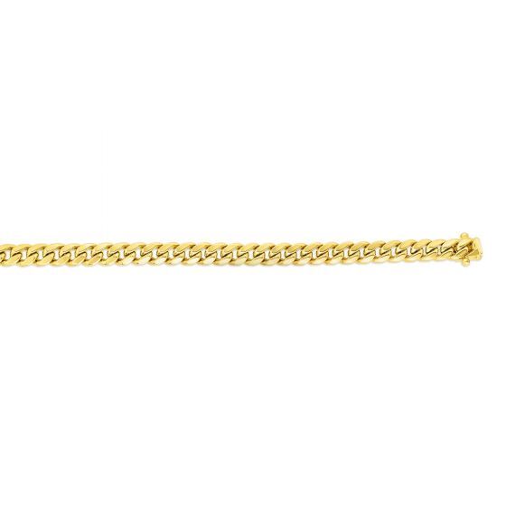 10K Gold 7.2mm Semi-Solid Classic Miami Cuban