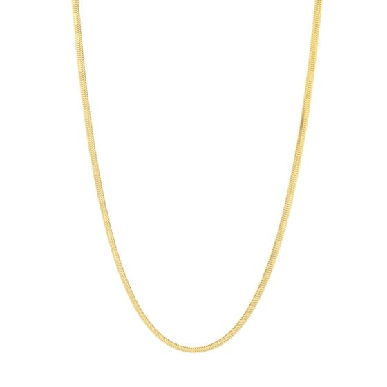 14K 3.3mm Oval Snake Chain