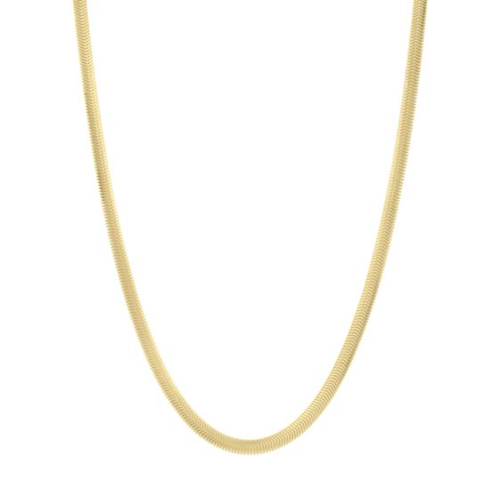 14K 4.2mm Oval Snake Chain