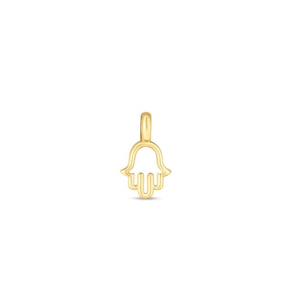 14K Hamsa Charm