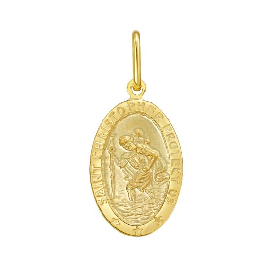 14K St. Christopher Charm