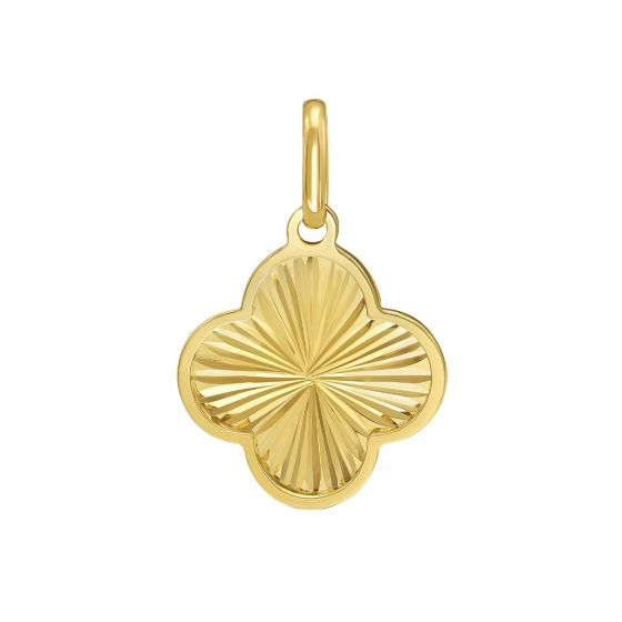 14K Radiant Clover Charm