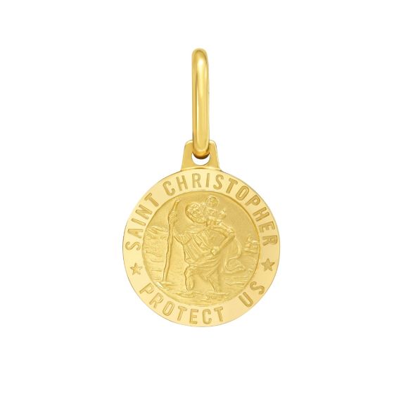 14K St. Christopher Charm