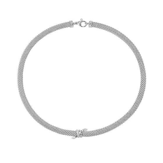 Silver Prosecco Knot Necklace