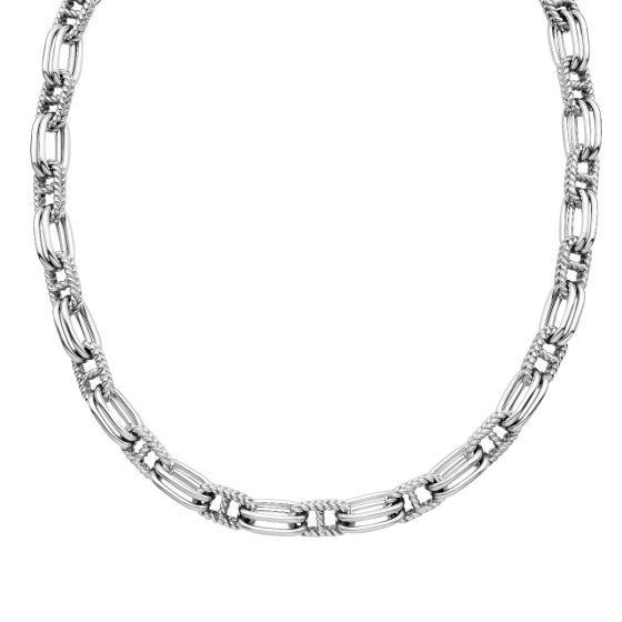 Silver Cable Mariner Chain Necklace