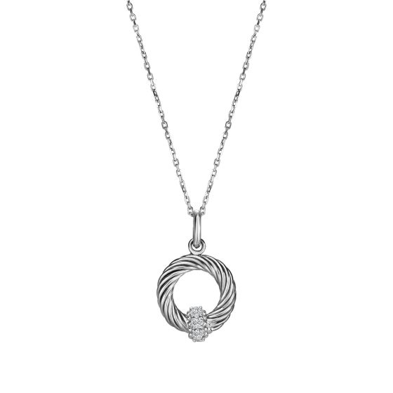 Sterling Silver Italian Cable Necklace