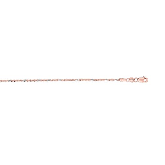14K Gold 1.5mm Sparkle Chain