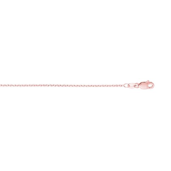 14K Gold 1.25mm Round Cable Chain 