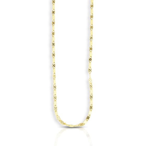 14K Gold 1.7mm Sparkle Valentino Chain 