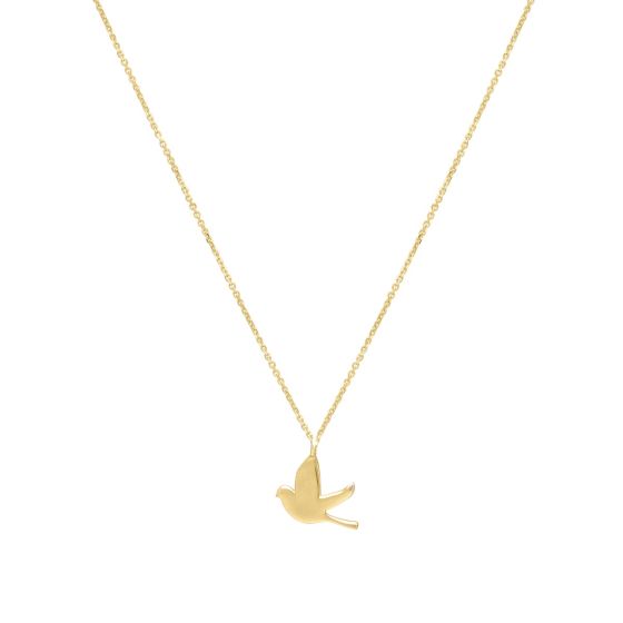 14K Dove Necklace