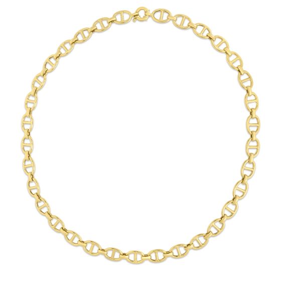 14K Gold 8.8mm Mariner Chain