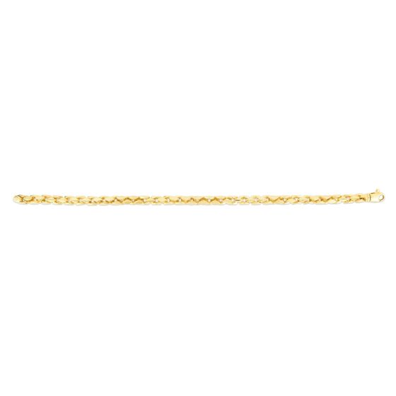 14K 5mm Men's Fancy Box Chain