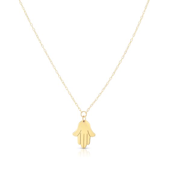14K Gold Hamsa Necklace