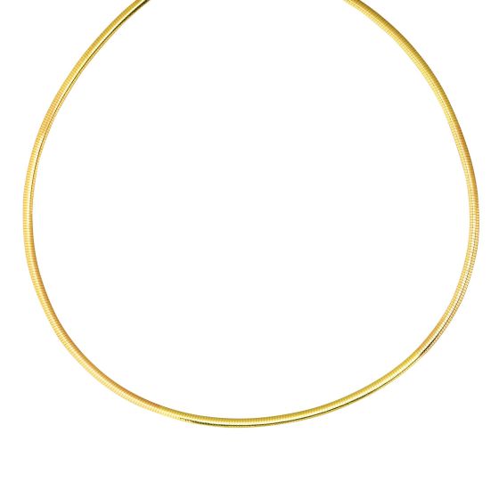 14K & Silver 3mm Reversible Bi Metal Omega