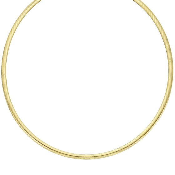14K Gold 4mm Reversible Bi Metal Omega