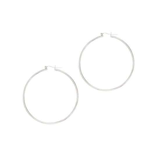 14K Gold 2x60mm Hoops
