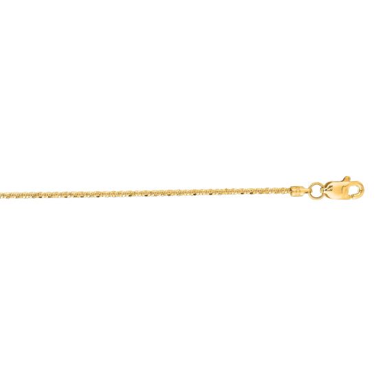 14K Gold 1.1mm Sparkle Chain 