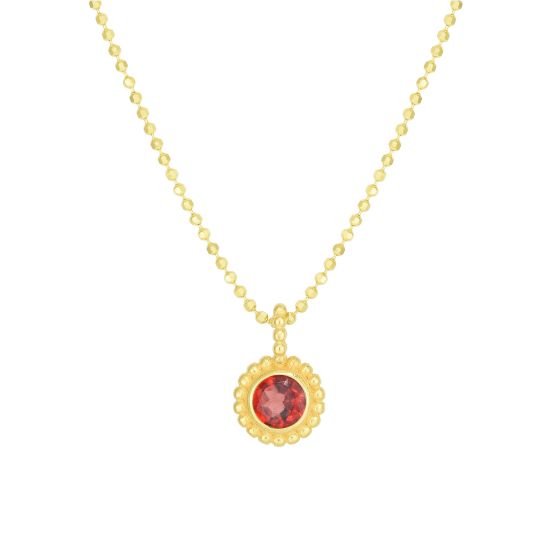 14K Prosecco Gemstone Pendant