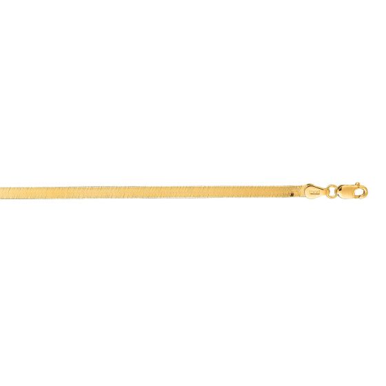 14K Gold 2.8mm Imperial Herringbone Chain 